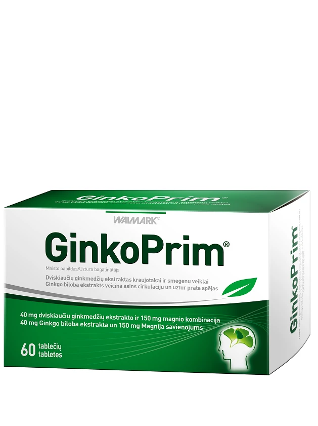 Walmark Ginkoprim 40 Mg 60 Tabletes InternetAptieka Lv