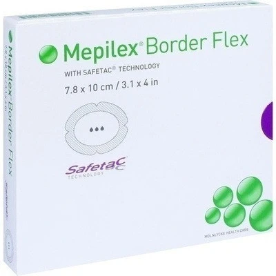 MEPILEX Border Flex Oval 7,8x10 cm brūču pārsējs, 5 gab.