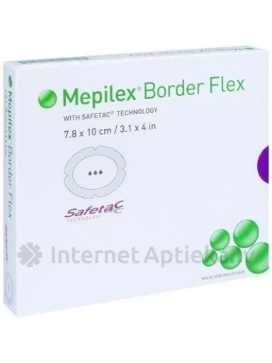 Mepilex Border Flex Oval 7.8 x 10 cm, 5 gb. | internetaptieka.lv