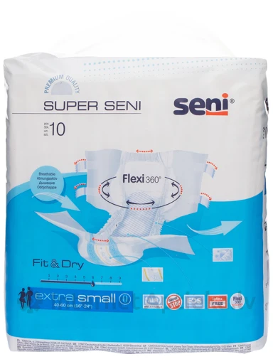Seni Super Extra Small autiņbiksītes, 10 gb. | internetaptieka.lv