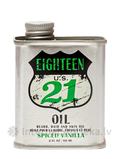 18.21 MAN MADE Viegla mitrinoša eļļa ar pikantu vaniļas aromātu, 60 ml | internetaptieka.lv