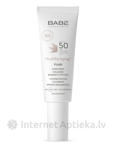 Babē SUN SPF50+ HEALTHY AGING super fluīds, 50 ml | internetaptieka.lv