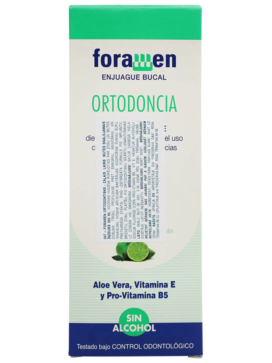Foramen mutes skalojamais līdzeklis Ortodontic Lime, 500 ml | internetaptieka.lv