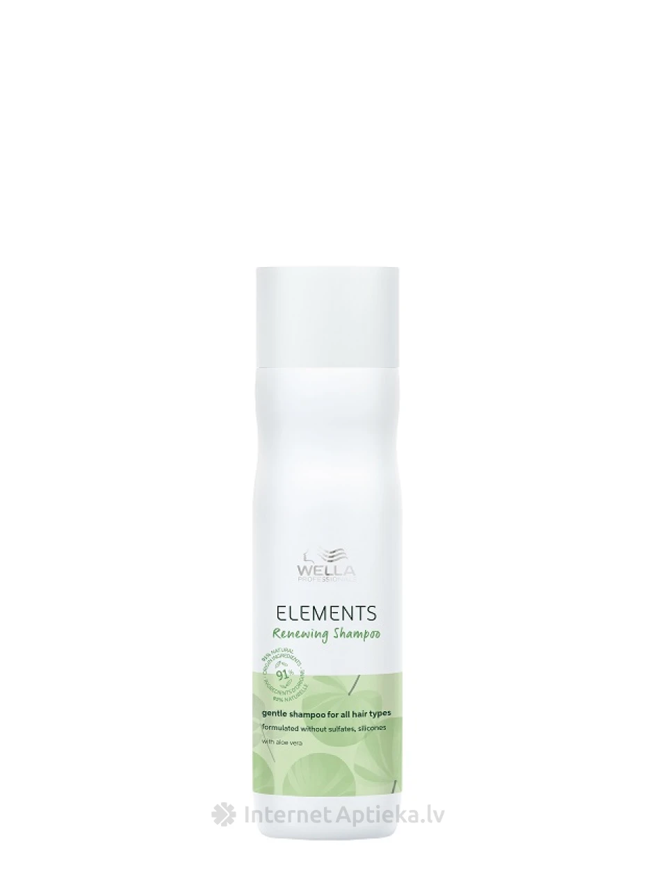 Wella Professionals ELEMENTS atjaunojošs šampūns visiem matu tipiem, 250 ml | internetaptieka.lv