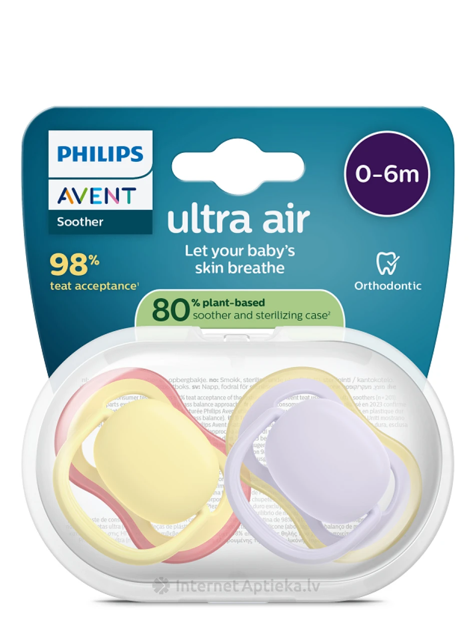 Philips Avent Ultra Air 0-6 k Lutt, 2 tk. | internetaptieka.lv