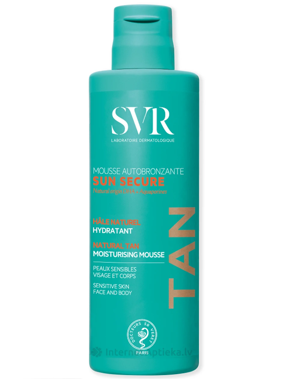 SVR SUN SECURE MOUSSE AUTO BRONZANTE пена для автозагара, 150 мл | internetaptieka.lv