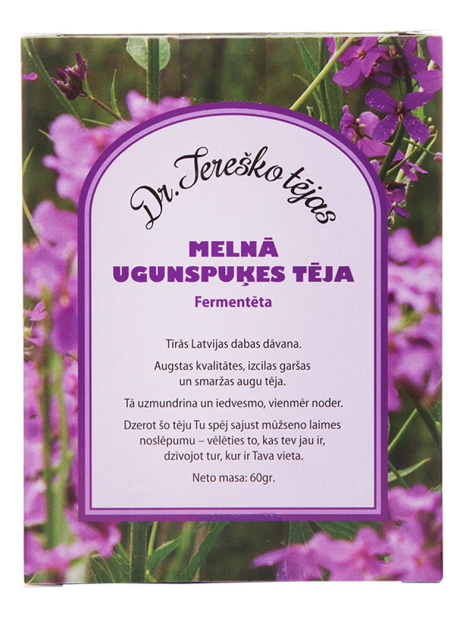 Dr.Tereško tēja Melnā Ugunspuķe, 60 g | internetaptieka.lv