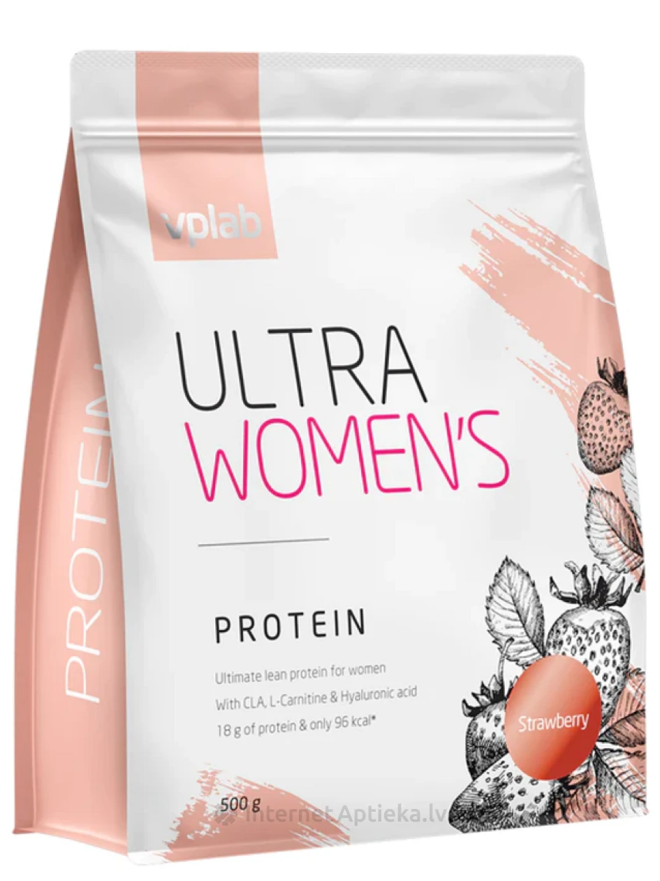 VPLAB Ultra Women's Protein Strawberry, 500 гр | internetaptieka.lv