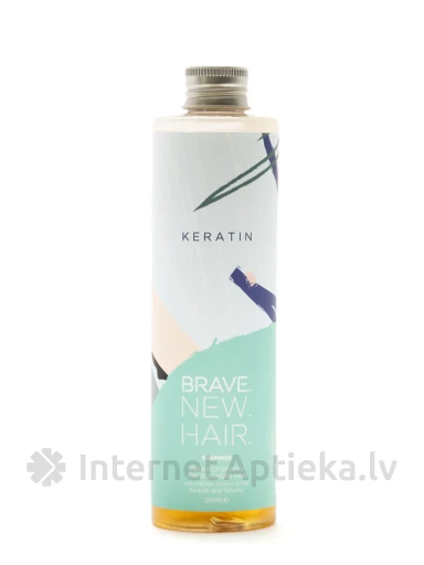 Brave.New.Hair. Keratin šampūns matu nogludināšanai, 250 ml | internetaptieka.lv