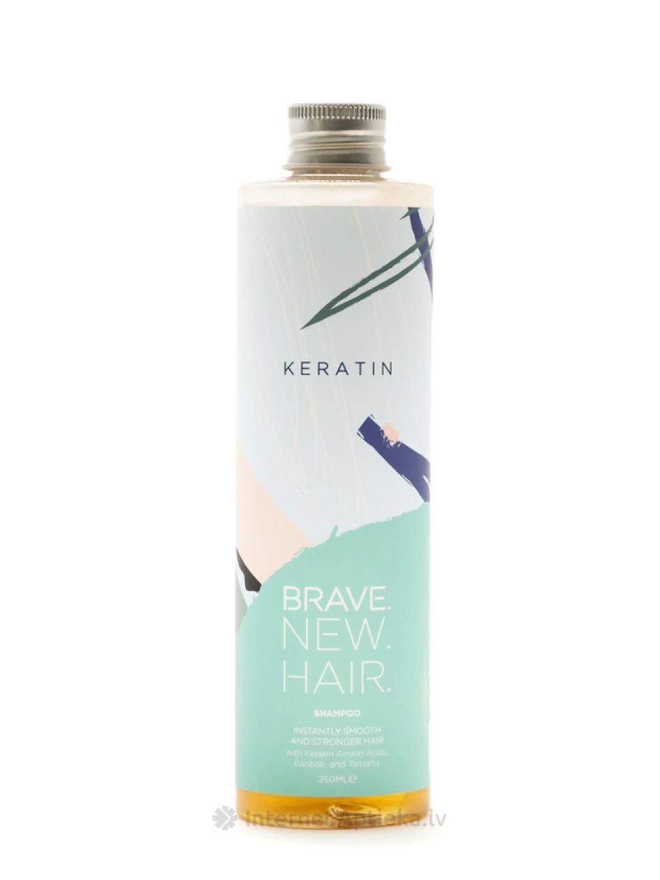 Brave.New.Hair. Keratin šampūns matu nogludināšanai, 250 ml | internetaptieka.lv