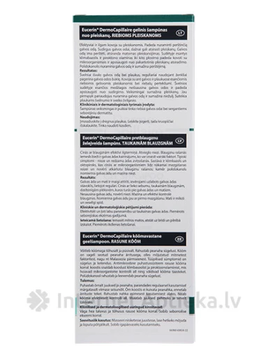 Eucerin Dermo Capillaire pretblaugznu šampūns taukainam skalpam, 250 ml | internetaptieka.lv