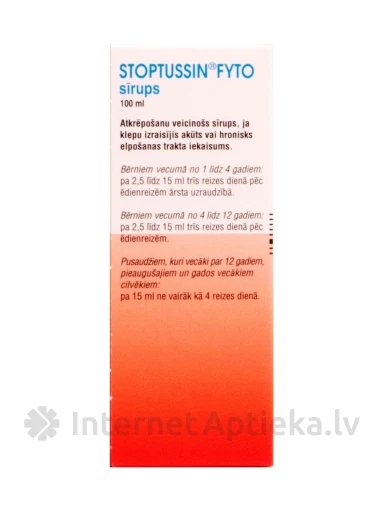 Stoptussin Fyto Сироп, 100 мл | internetaptieka.lv