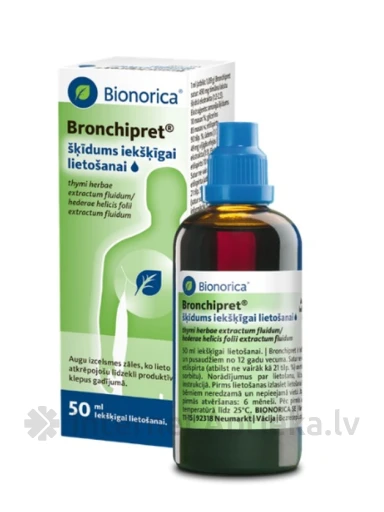 BRONCHIPRET раствор для приема внутрь, 50 мл | internetaptieka.lv
