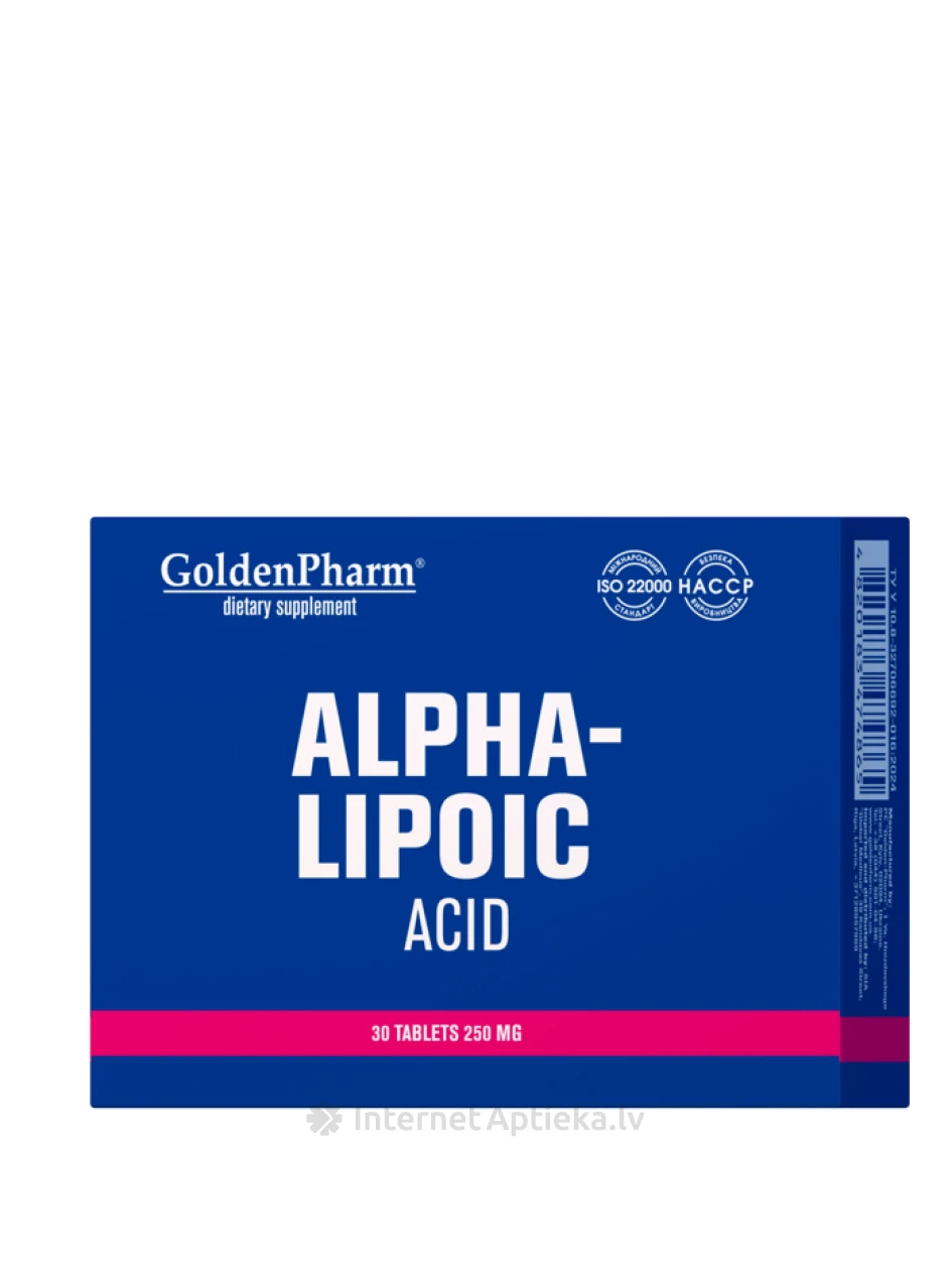 ALPHA-LIPOIC ACID таблетки, 30 шт. | internetaptieka.lv