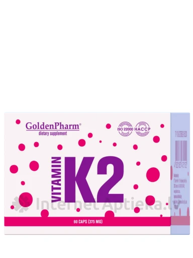 Витамин K2 375mg капсулы, 60 шт. | internetaptieka.lv