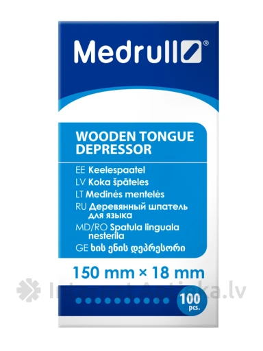 Medrull Medinė mentele 150mm, 100 vnt | internetaptieka.lv