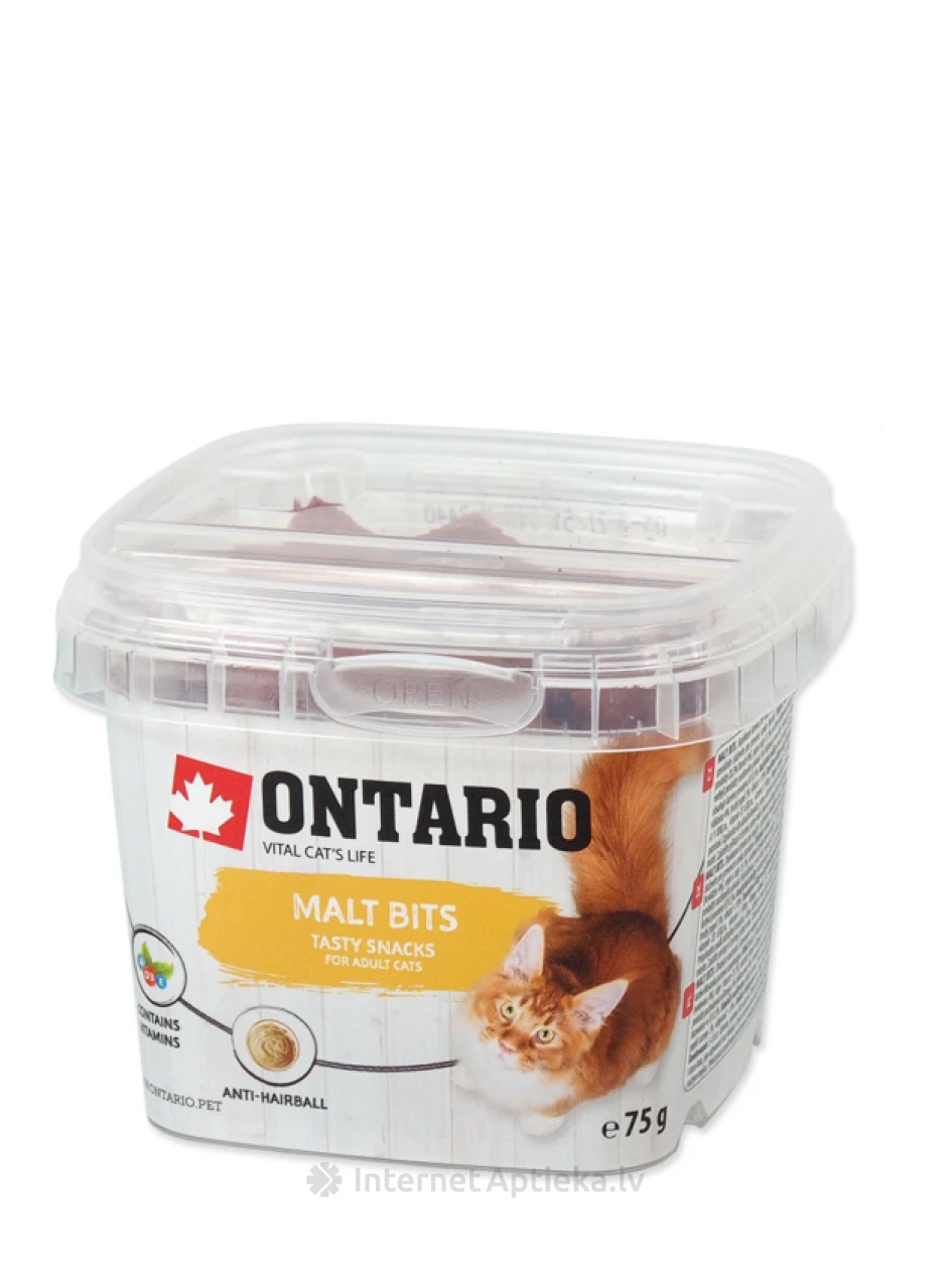 Ontario Malt bits Лакомство для кошек, 75 g | internetaptieka.lv