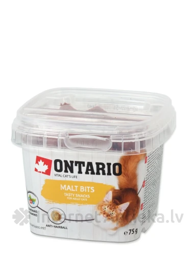 Ontario Malt bits Лакомство для кошек, 75 g | internetaptieka.lv