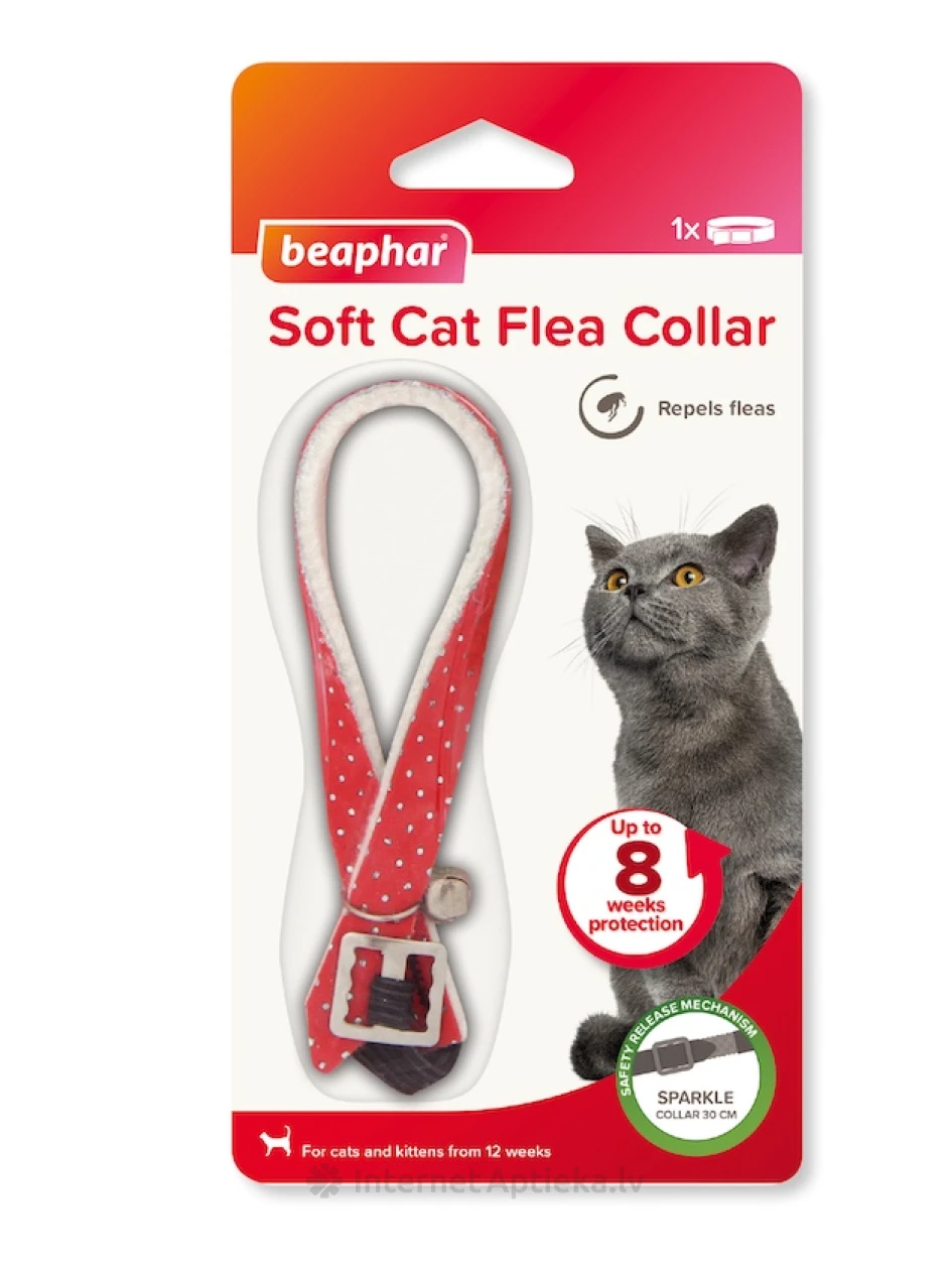 Beaphar Soft Collars Cats Sparkle Pretblusu kaklasiksna kaķiem | internetaptieka.lv