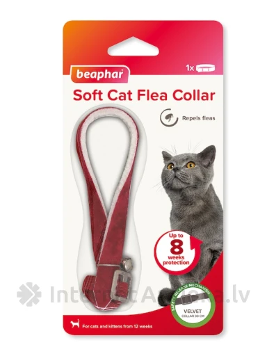 Beaphar Soft Collars Cats Velvet Pretblusu kaklasiksna kaķiem | internetaptieka.lv