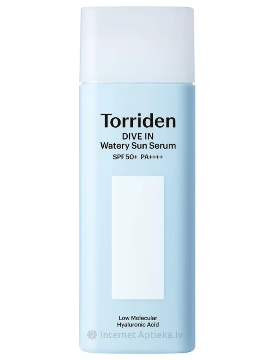 Torriden DIVE IN Watery Sun Serum SPF50 viegls saules aizsardzības serums, 50 ml | internetaptieka.lv