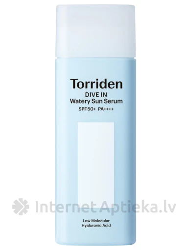 Torriden DIVE IN Watery Sun Serum SPF50 viegls saules aizsardzības serums, 50 ml | internetaptieka.lv