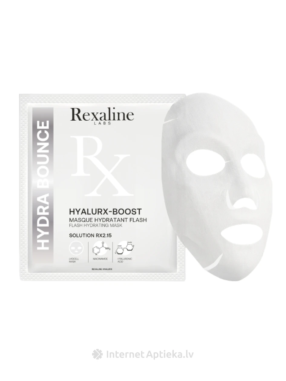 REXALINE HYALURX-BOOST tūlītēji mitrinoša auduma maska, 20 ml | internetaptieka.lv
