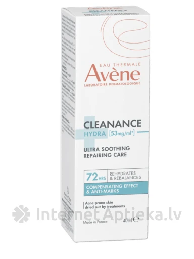 AVENE CLEANANCE HYDRA Nomierinošs krēms, 40 ml | internetaptieka.lv