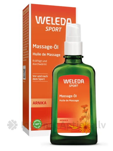 WELEDA Sport Arnika sildoša ķermeņa masāžas eļļa, 100 ml | internetaptieka.lv