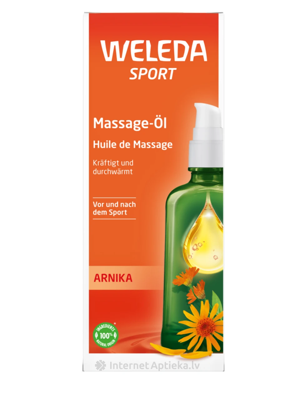 WELEDA Спортивное масло для массажа с арникой, 100 мл | internetaptieka.lv