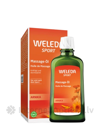 WELEDA Sport Arnika šildanti kūno masažo aliejus, 200 ml | internetaptieka.lv