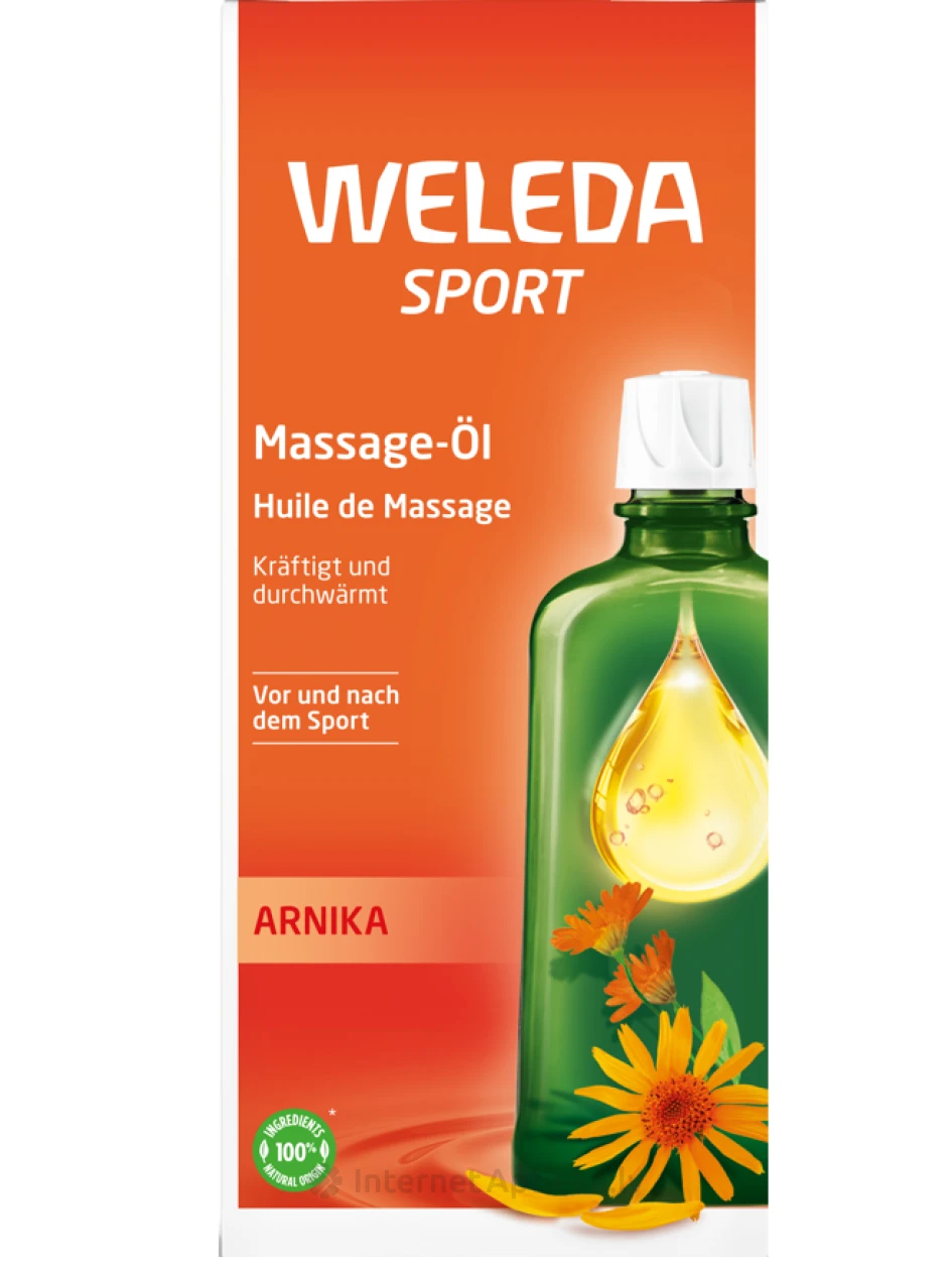 WELEDA Sport Arnika šildanti kūno masažo aliejus, 200 ml | internetaptieka.lv