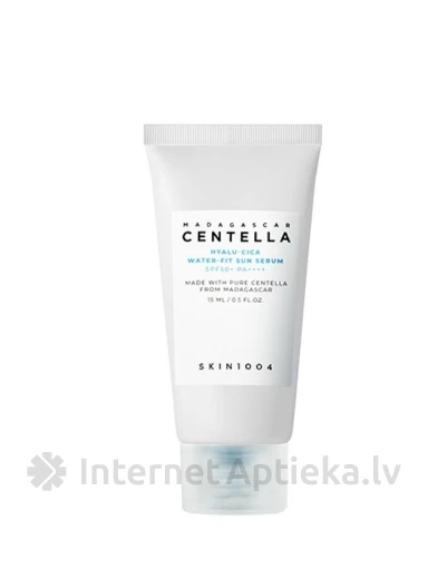 SKIN1004 Madagascar CENTELLA HYALU-CICA kerge päikesekaitse seerum SPF50, 15 ml | internetaptieka.lv