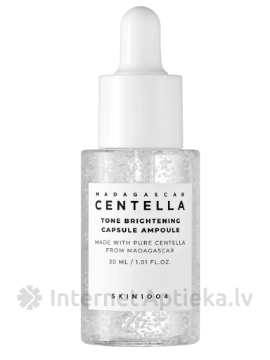 SKIN1004 Madagascar CENTELLA TONE BRIGHTENING mitrinošs ampulu līdzeklis, 30 ml | internetaptieka.lv