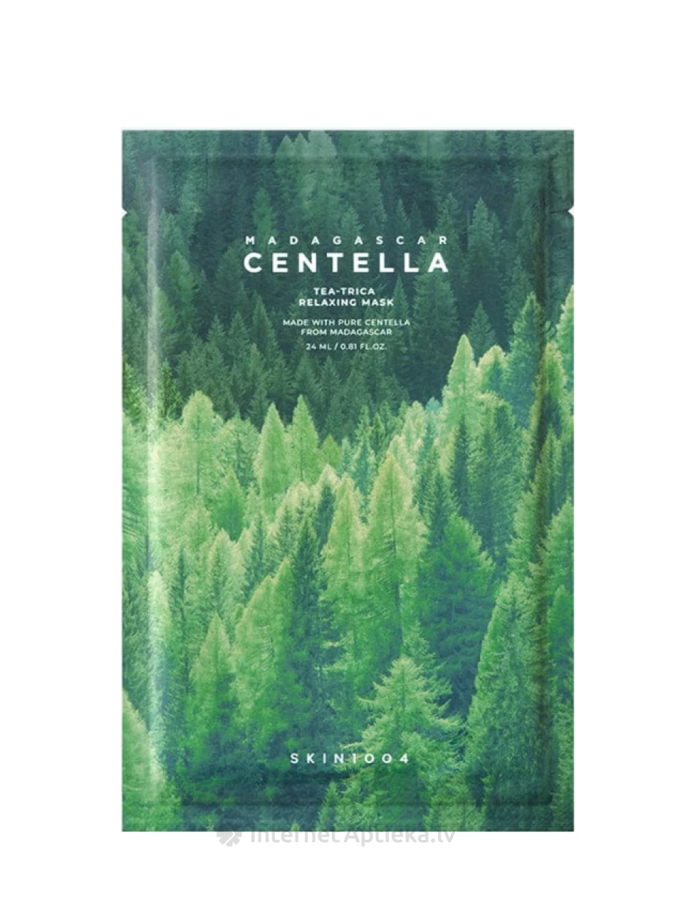 SKIN1004 Madagascar Centella Tea-Trica Relaxing Maska, 24 ml | internetaptieka.lv
