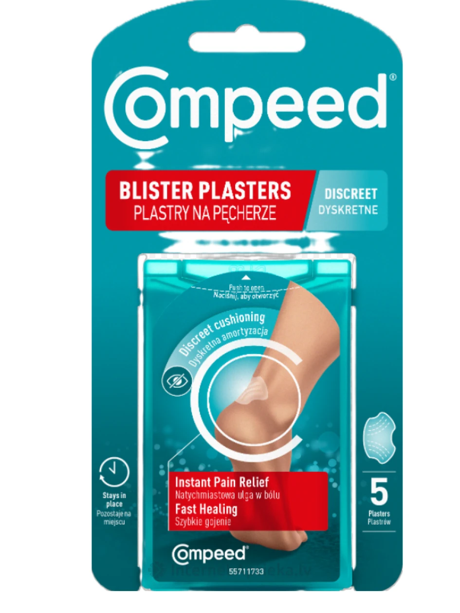 Compeed Blister DISCREET plāksteri, 5 gb. | internetaptieka.lv