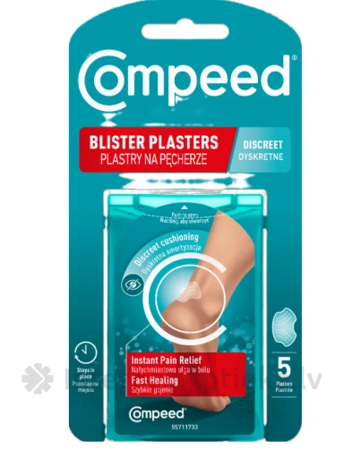 Compeed Blister DISCREET plāksteri, 5 gb. | internetaptieka.lv