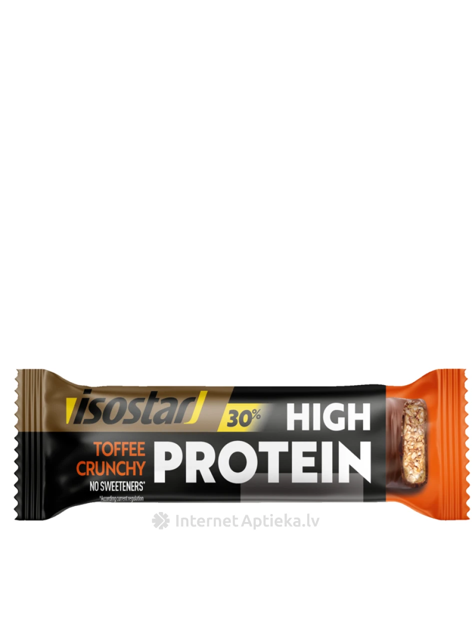 Isostar Батончик High Protein 30 Toffee Crunchy, 55 г | internetaptieka.lv