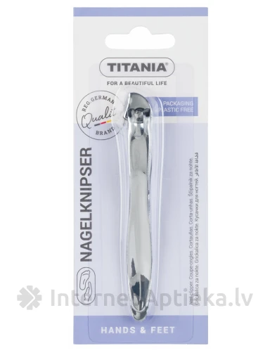 Titania кусачки для ногтей - хромирование, 1 шт. | internetaptieka.lv