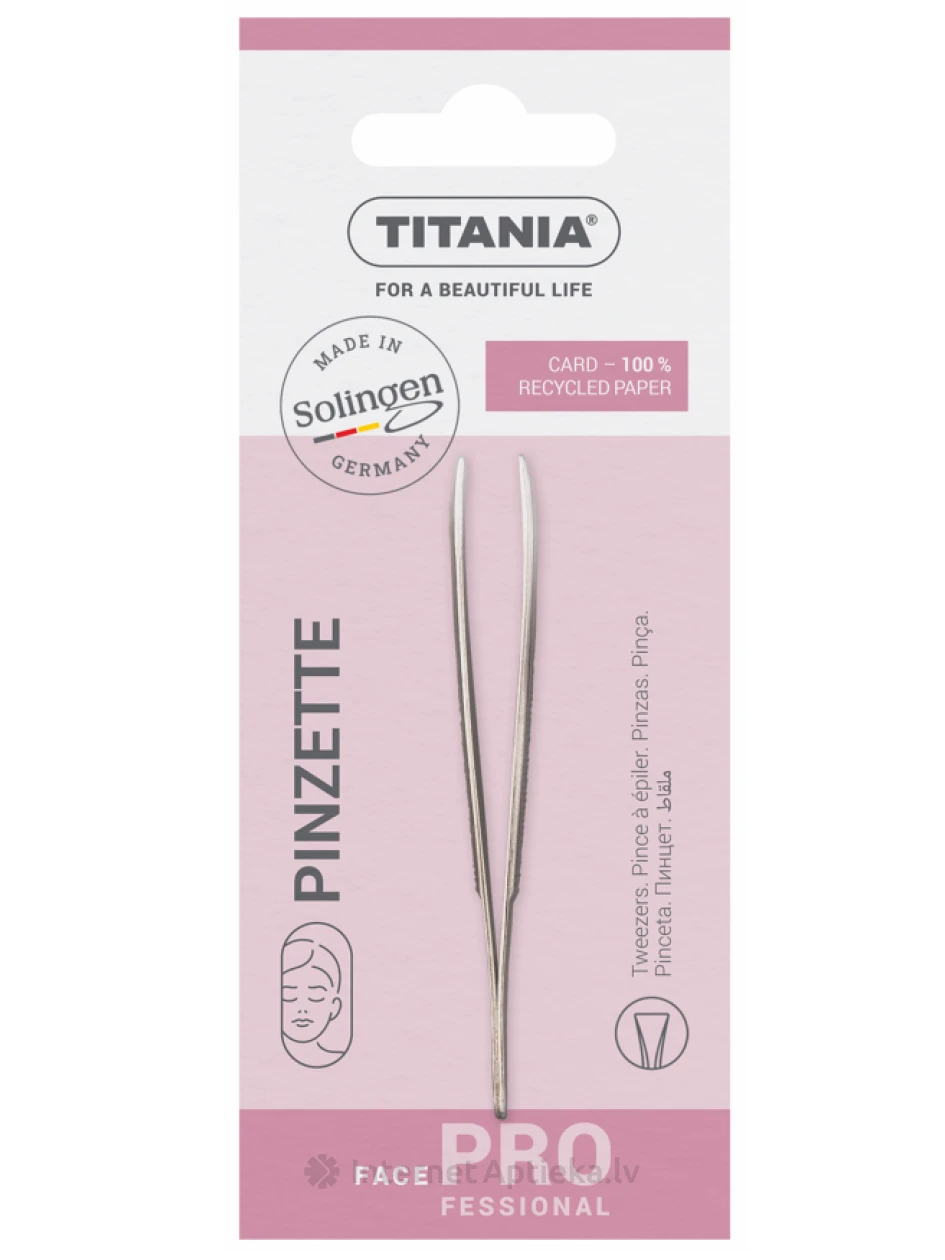 Titania Pincete uzacu kopšanai, taisna, 1 gb. | internetaptieka.lv