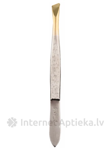 Titania пинцет для бровей из никелированного золота, 1 шт. | internetaptieka.lv
