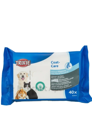 Trixie 35 Universal Mitrās salvetes mājdzīvniekiem, 40 gb. | internetaptieka.lv