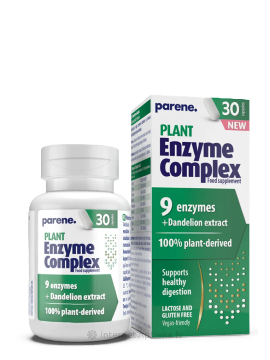 Parene Plant Enzyme Complex kapslid, 30 tk. | internetaptieka.lv