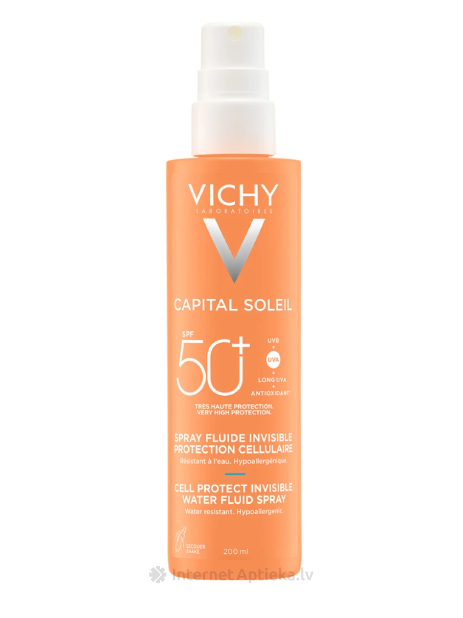 Vichy Capital saulės purškiklis SPF50, 200 ml | internetaptieka.lv