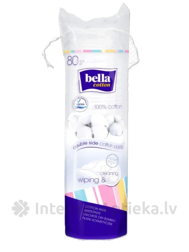 Bella Cotton косметические ватные диски, 80 шт. | internetaptieka.lv