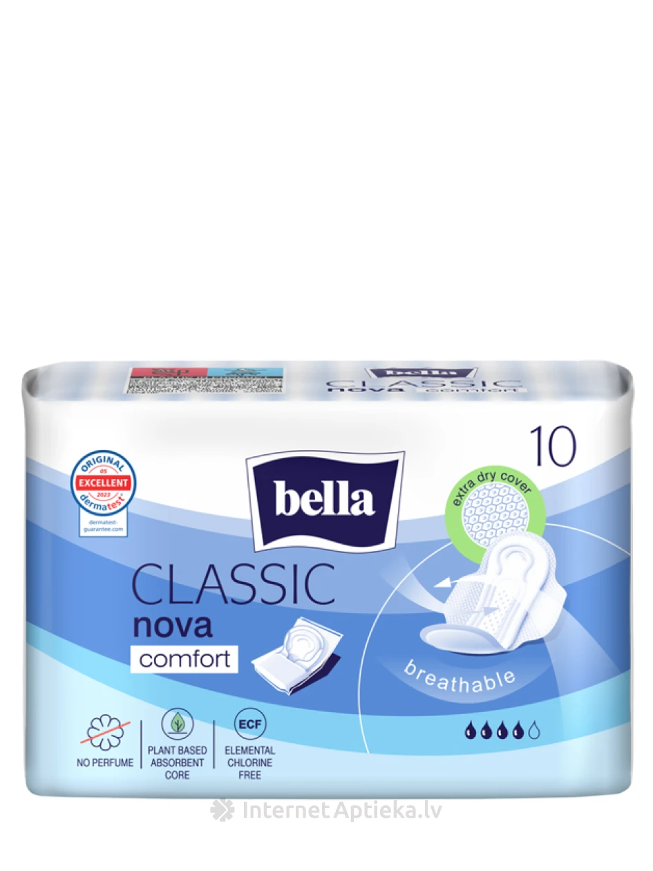Bella Classic Nova Komfort higiēniskās paketes, 10 gb. | internetaptieka.lv