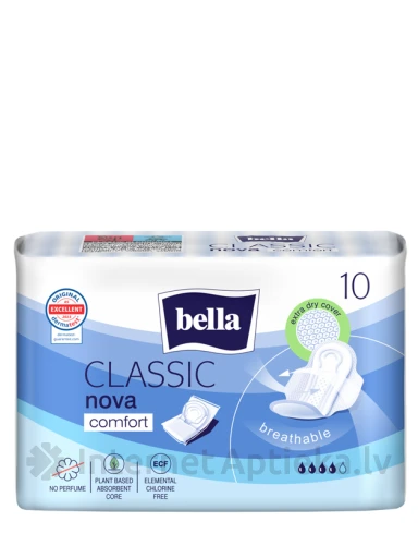 Bella Classic Nova Komfort higiēniskās paketes, 10 gb. | internetaptieka.lv