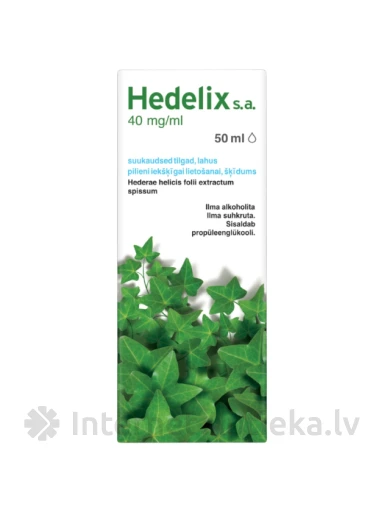 Hedelix капли 40 мг / мл, 50 мл | internetaptieka.lv