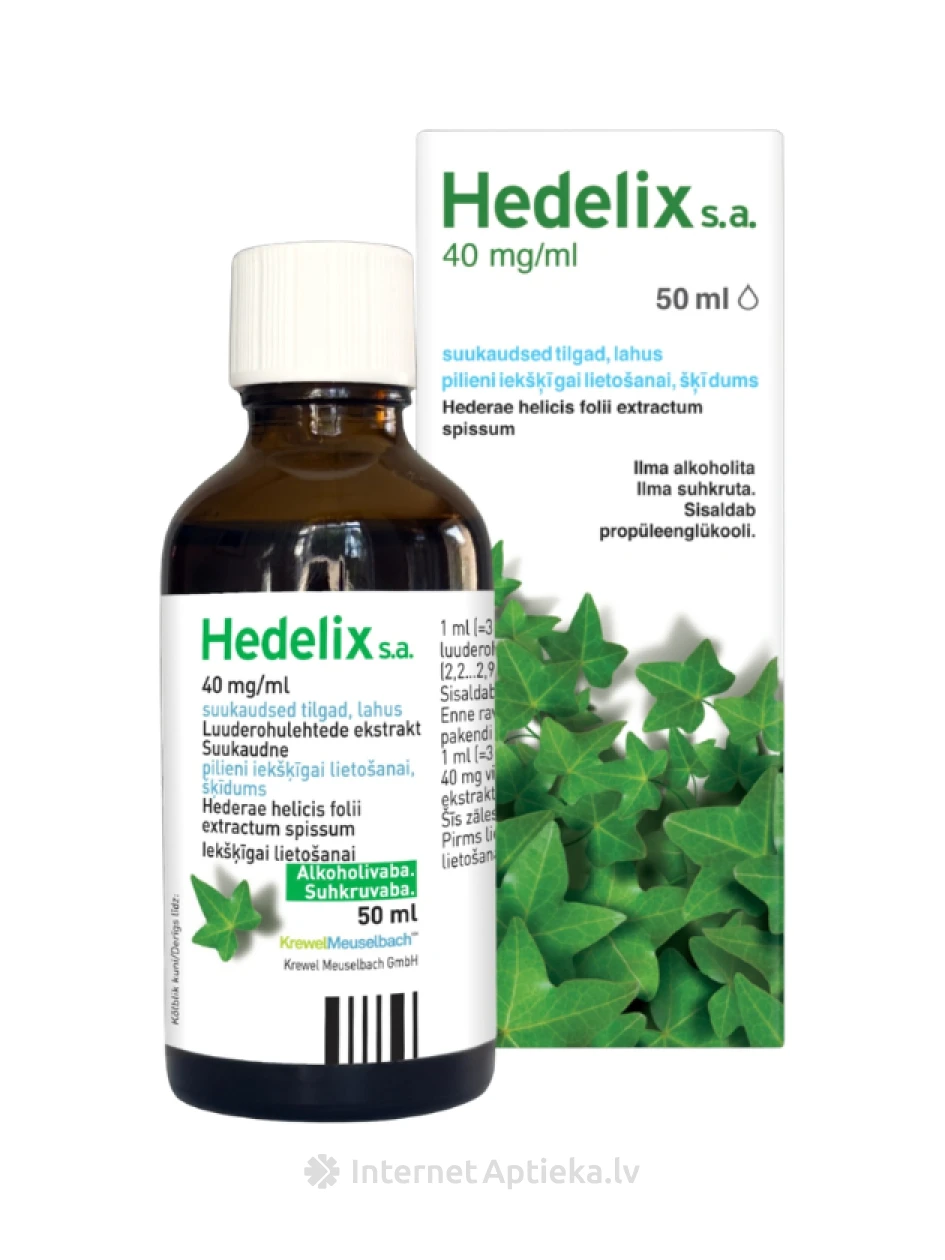 Hedelix капли 40 мг / мл, 50 мл | internetaptieka.lv