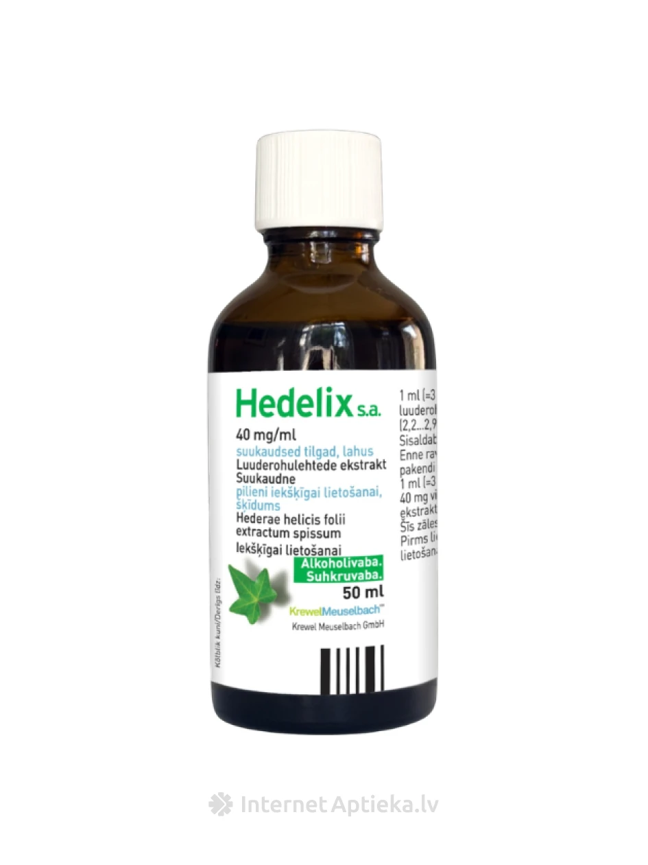 Hedelix капли 40 мг / мл, 50 мл | internetaptieka.lv